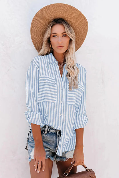 Jane | Stribet Bluse til Kvinder - Casual Chic