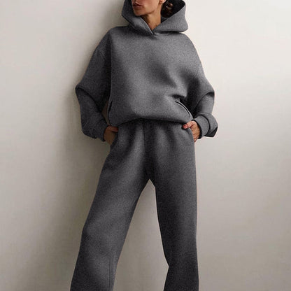 Esther | Kvinders Relaxed Fit Hoodie Jogger Sæt
