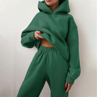 Esther | Kvinders Relaxed Fit Hoodie Jogger Sæt