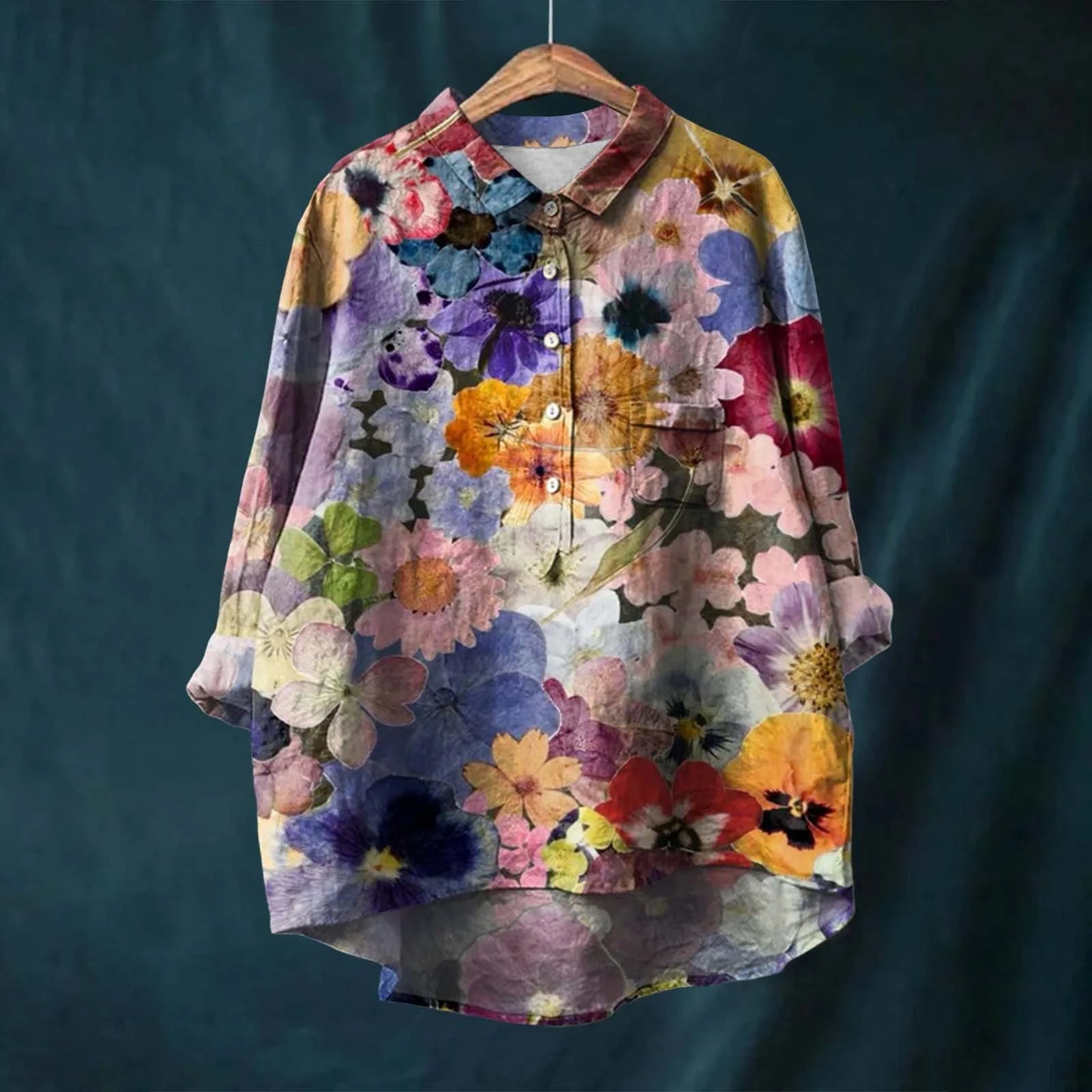 Angela | Oversized Skjorte med Alsidig Stil til Kvinder