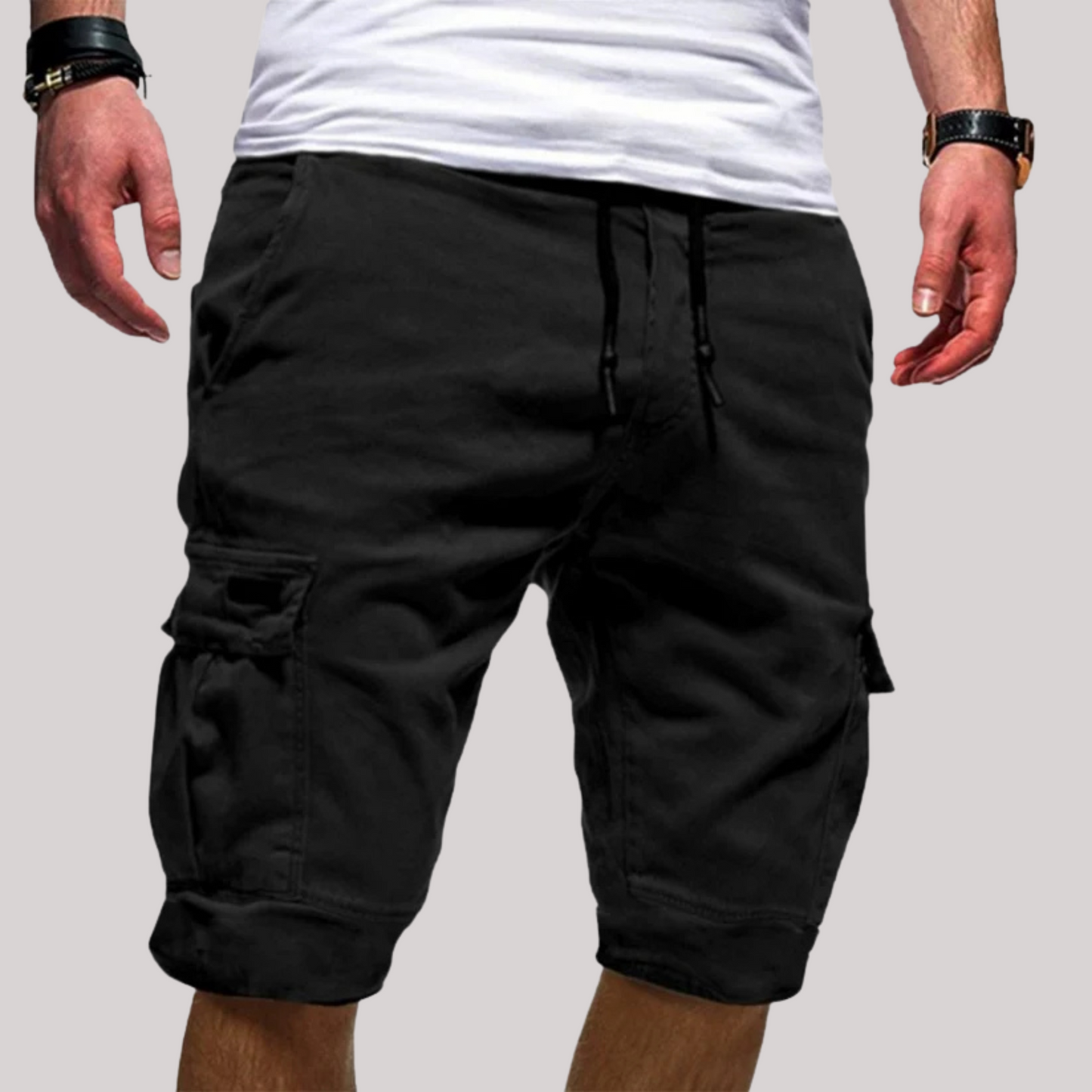Ralph | Komfortable Cargo Shorts med Snøre til Mænd