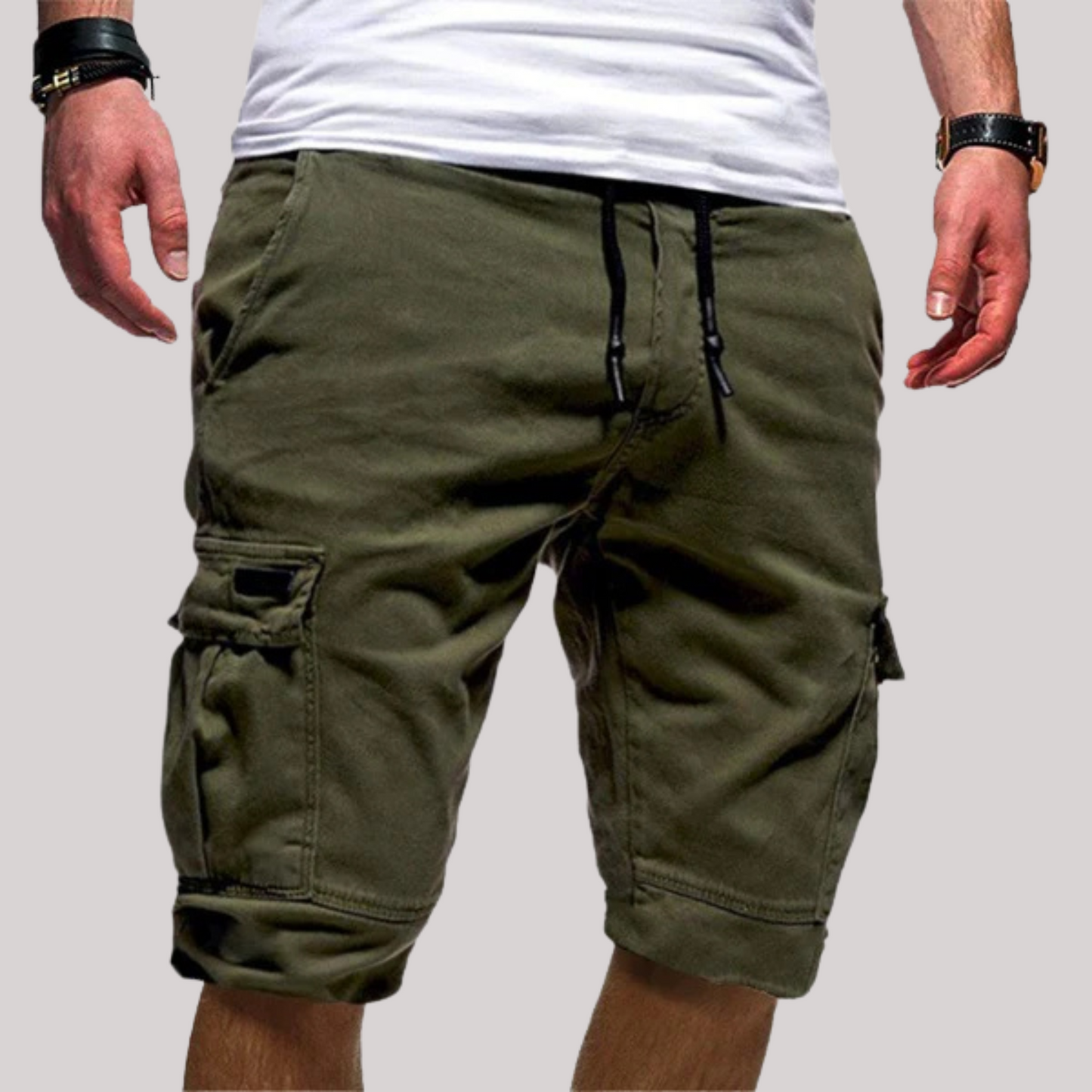 Ralph | Komfortable Cargo Shorts med Snøre til Mænd