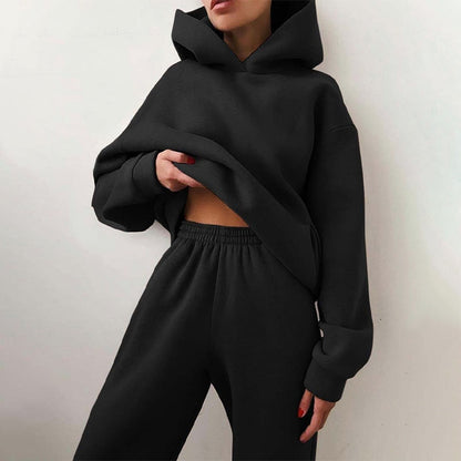 Esther | Kvinders Relaxed Fit Hoodie Jogger Sæt