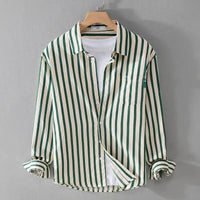 Niels | Stribet Button-Down Skjorte