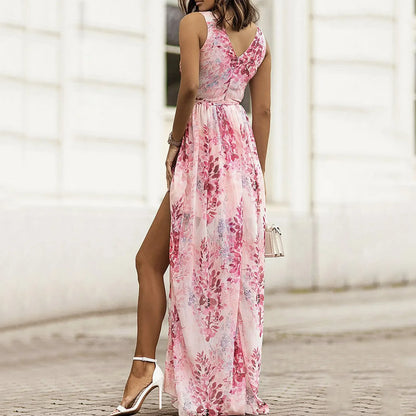 Felicia | Elegant Slids Maxi Kjole til Enhver Lejlighed