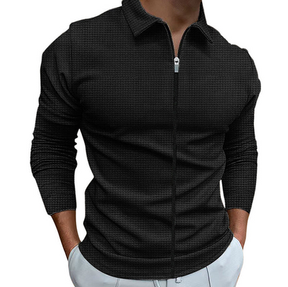 Jeremy | Elegant Zip-Up Skjorte for Komfort