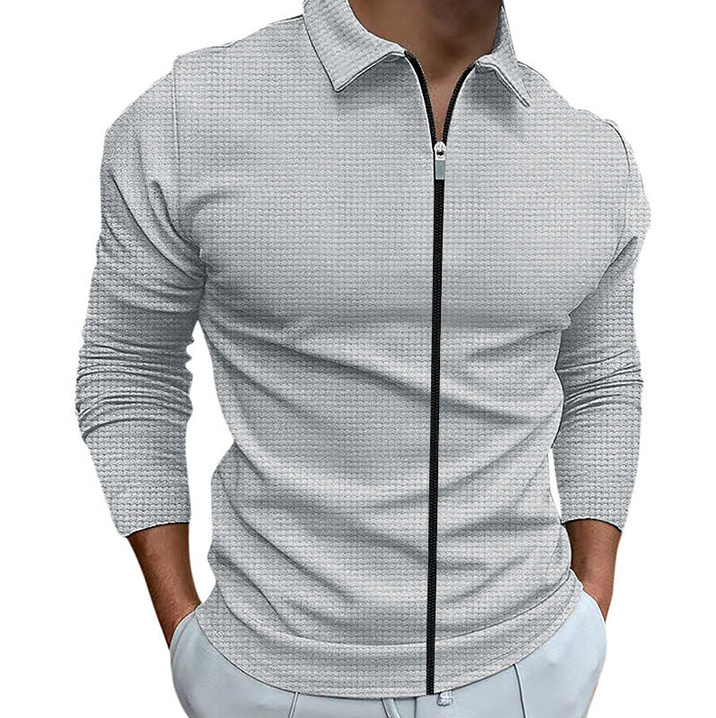 Jeremy | Elegant Zip-Up Skjorte for Komfort