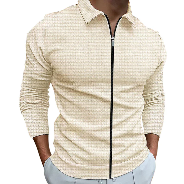 Jeremy | Elegant Zip-Up Skjorte for Komfort