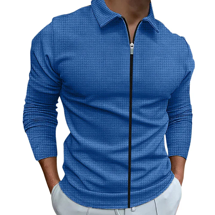 Jeremy | Elegant Zip-Up Skjorte for Komfort