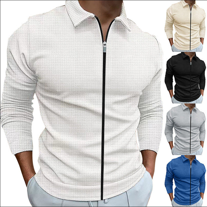 Jeremy | Elegant Zip-Up Skjorte for Komfort