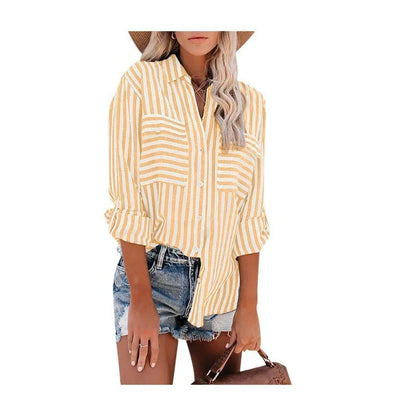 Jane | Stribet Bluse til Kvinder - Casual Chic