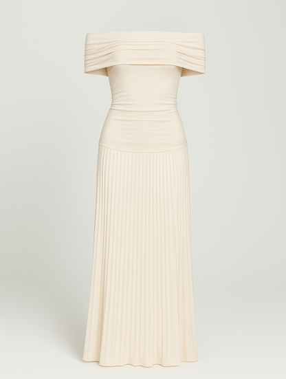 Susan | Tidless Elegant Off-Shoulder Maxi Kjole
