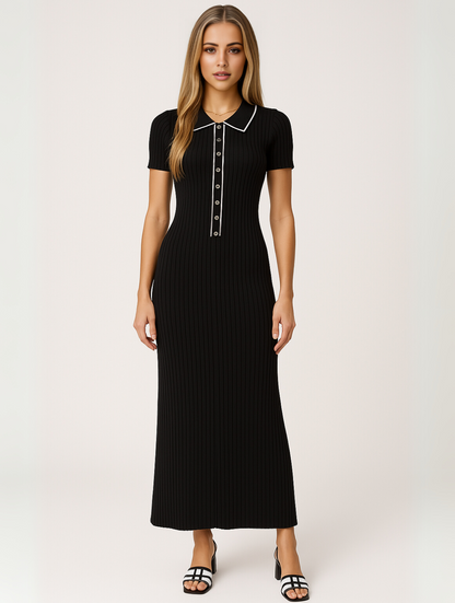 Sheila | Elegant Bodycon Maxi Kjole