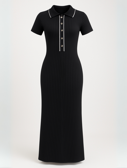Sheila | Elegant Bodycon Maxi Kjole