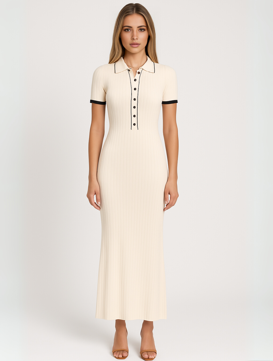 Sheila | Elegant Bodycon Maxi Kjole