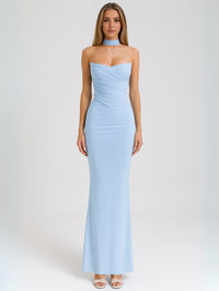 Phyllis | Elegant Strapless Choker Kjole
