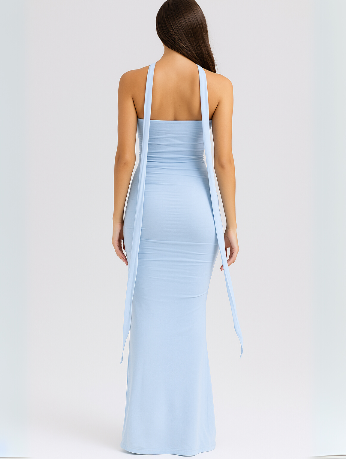 Phyllis | Elegant Strapless Choker Kjole