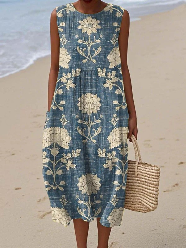 Belle | Boho Midi Kjole