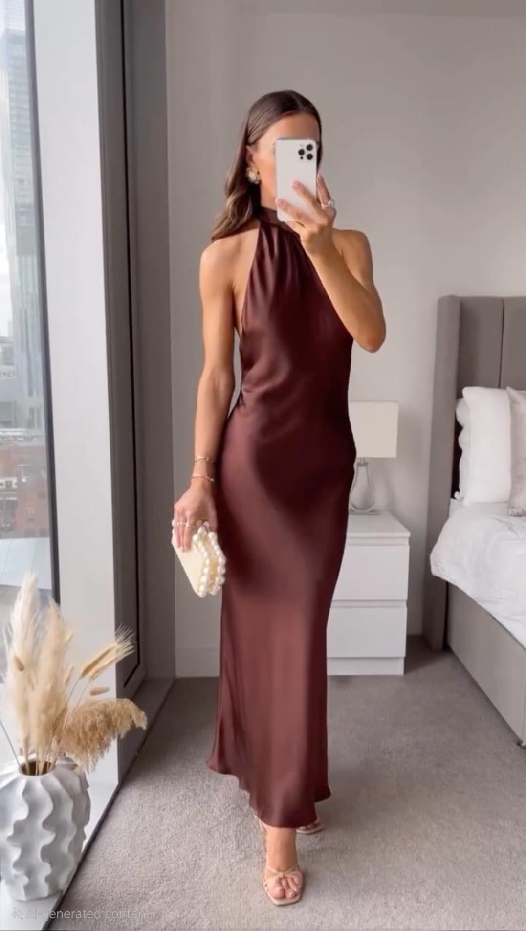 Charlotte | Elegant Velvet Dusk Midi Kjole til Aftenkjole