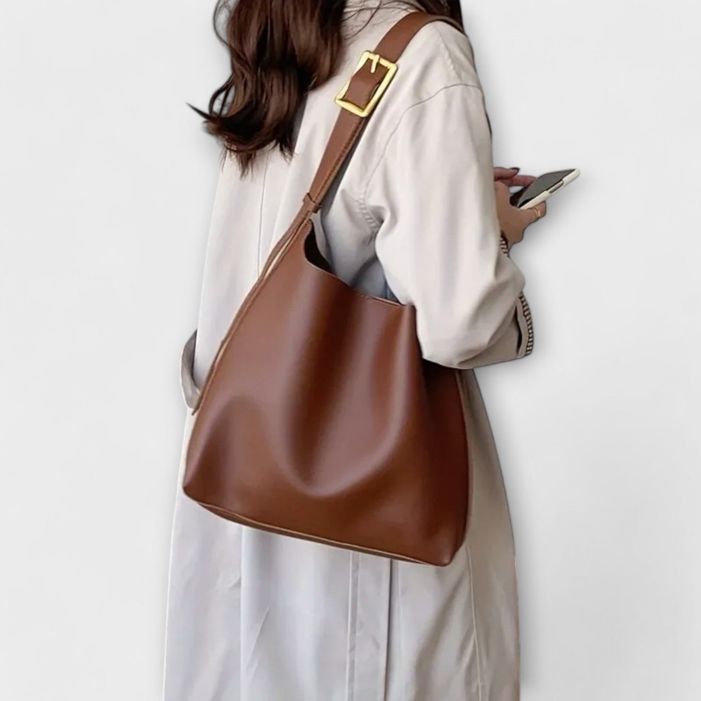 Olivia – Elegant Læder Skuldertaske