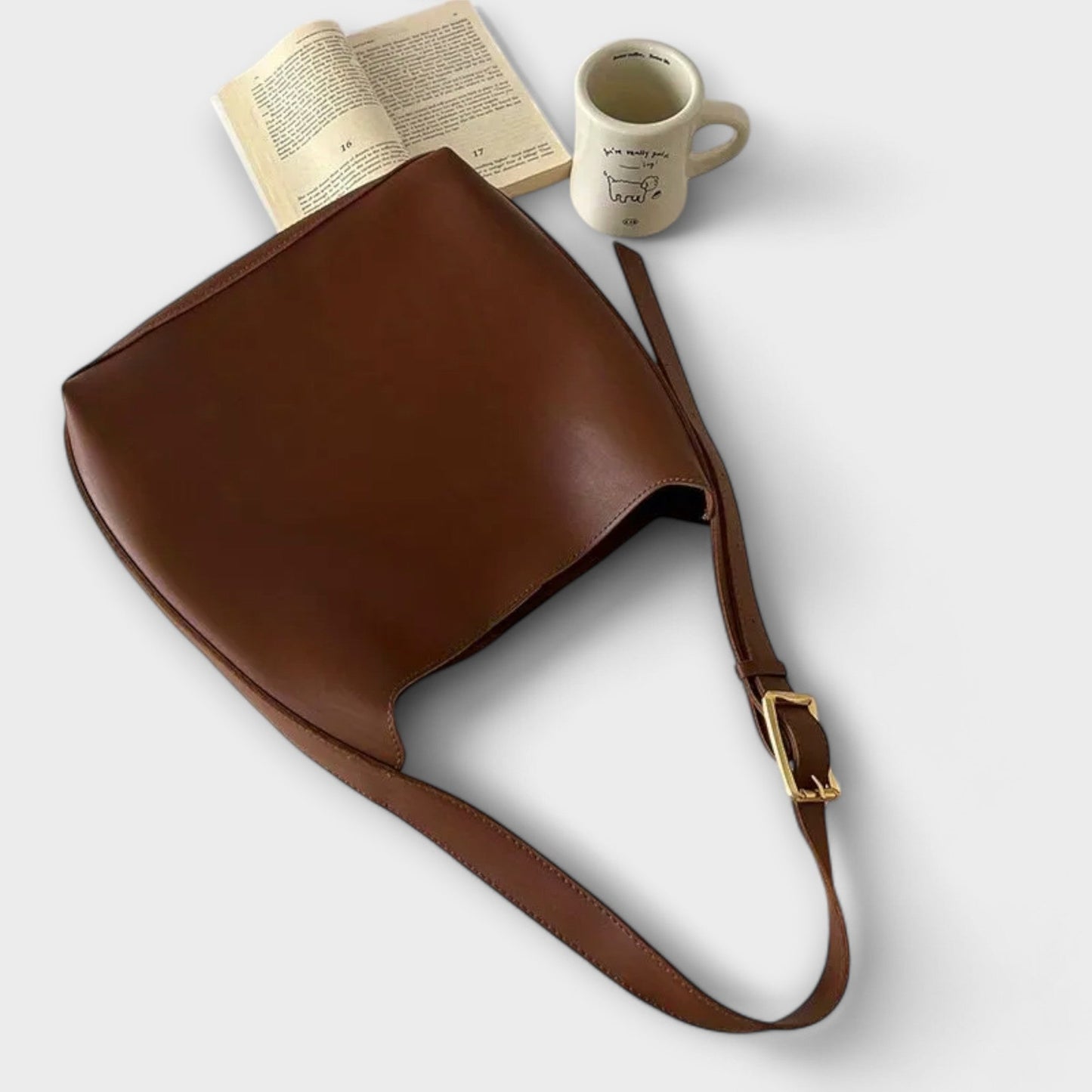 Olivia – Elegant Læder Skuldertaske