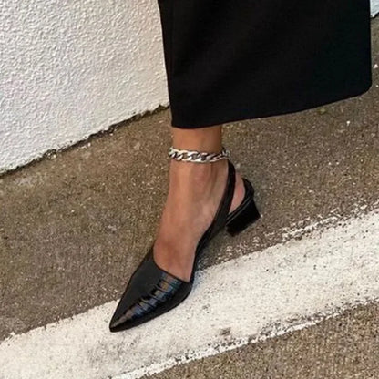 Pernille | Elegant Slingback Pumps til Komfort Hele Dagen