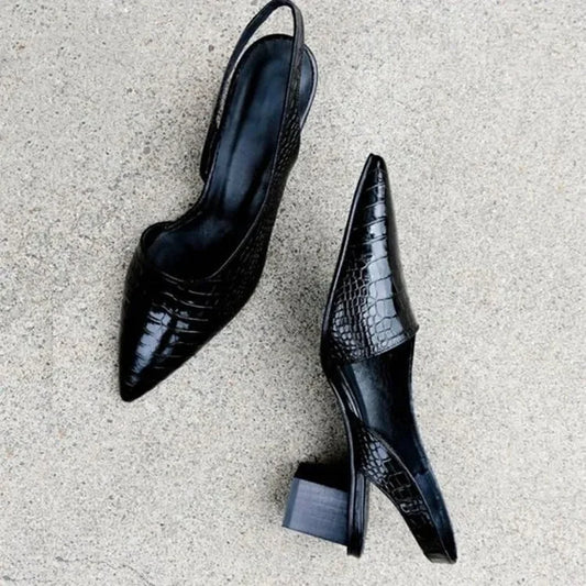 Pernille | Elegant Slingback Pumps til Komfort Hele Dagen