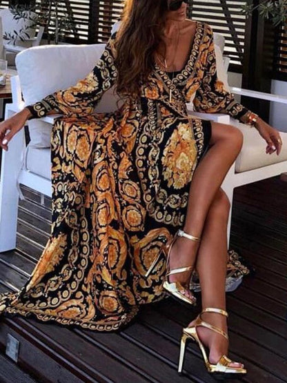 Harmony | Bohemian Maxi Kjole - Elegant og Flydende