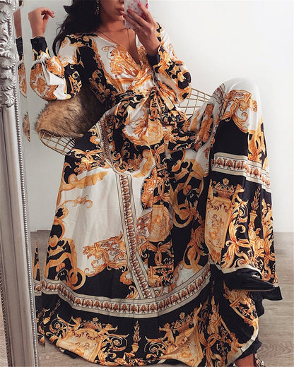 Harmony | Bohemian Maxi Kjole - Elegant og Flydende