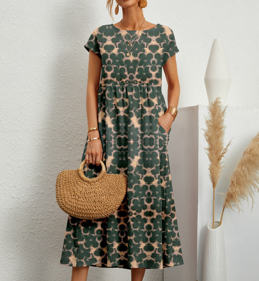 Maureen | Elegant Blomsterkjole til Enhver Anledning
