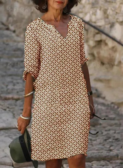 Brylee | Elegant Midi Kjole til Kvinder