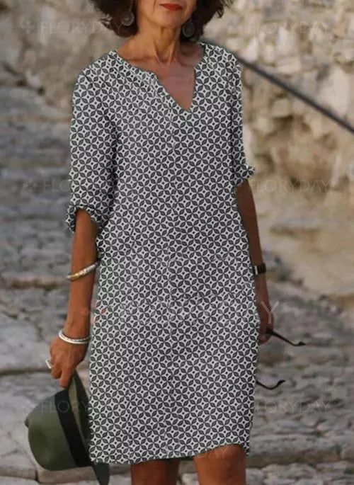 Brylee | Elegant Midi Kjole til Kvinder