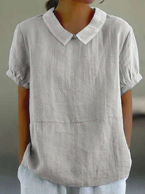 Anne | Kvinders Peter Pan Krave Afslappet Bluse