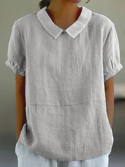 Anne | Kvinders Peter Pan Krave Afslappet Bluse