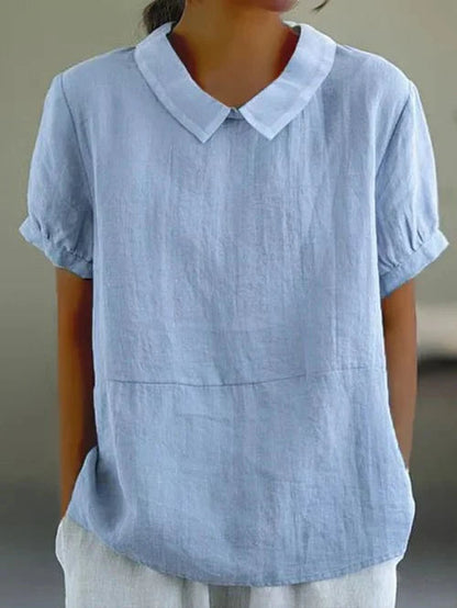Anne | Kvinders Peter Pan Krave Afslappet Bluse