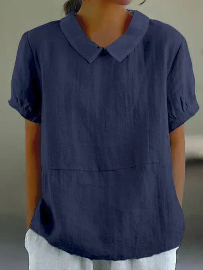 Anne | Kvinders Peter Pan Krave Afslappet Bluse