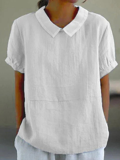 Anne | Kvinders Peter Pan Krave Afslappet Bluse