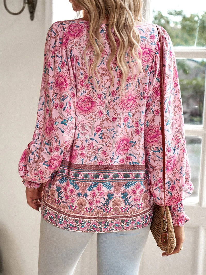 Linda | Stilfuld Sommer Blomstret Top