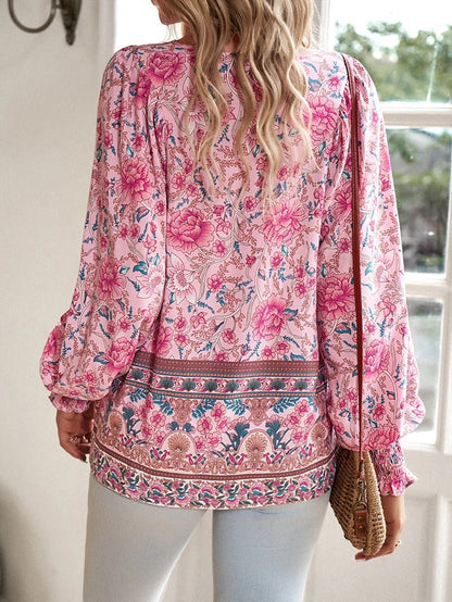 Linda | Stilfuld Sommer Blomstret Top
