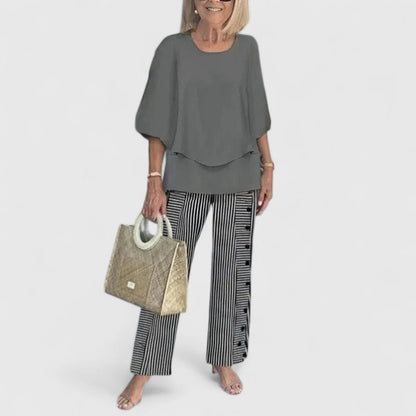 Bella | Kvinders Relaxed Fit To-delt Bukse Sæt