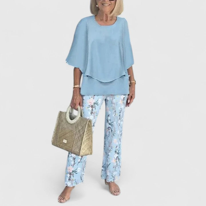 Bella | Kvinders Relaxed Fit To-delt Bukse Sæt