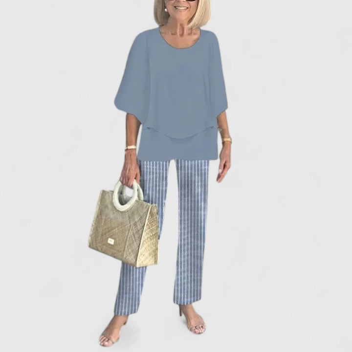 Bella | Kvinders Relaxed Fit To-delt Bukse Sæt