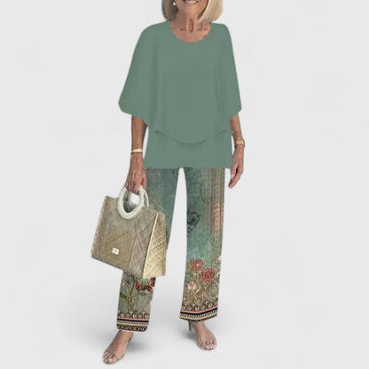 Bella | Kvinders Relaxed Fit To-delt Bukse Sæt