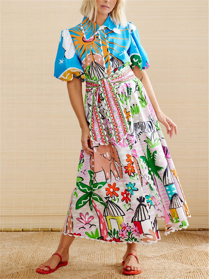 Carolyn | Chic Midi Kjole til Sommer
