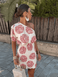 Melinda | Elegant Sommer Mini Kjole med Dristige Mønstre