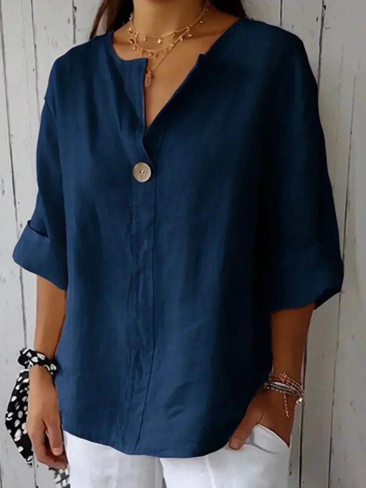 Christine | Kvinders Oversized Knappet Bluse