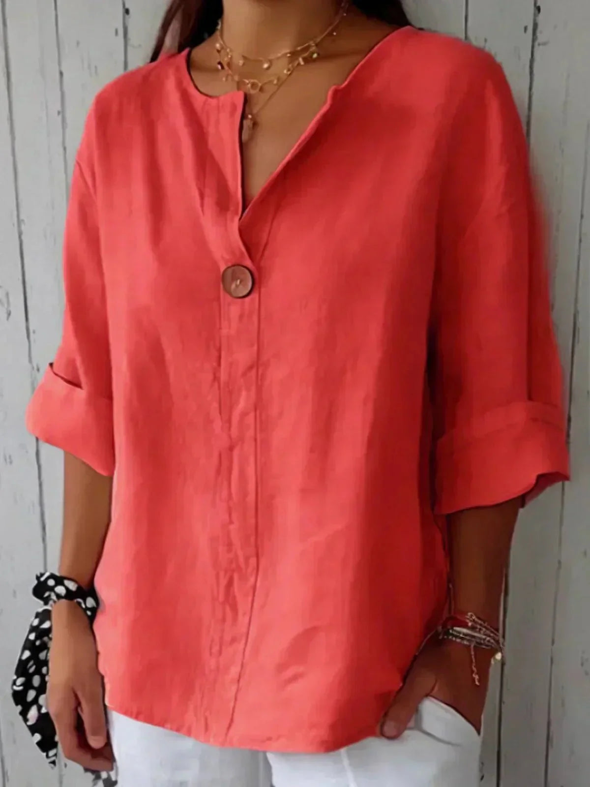 Christine | Kvinders Oversized Knappet Bluse