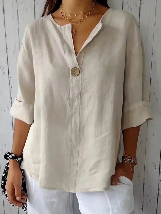 Christine | Kvinders Oversized Knappet Bluse