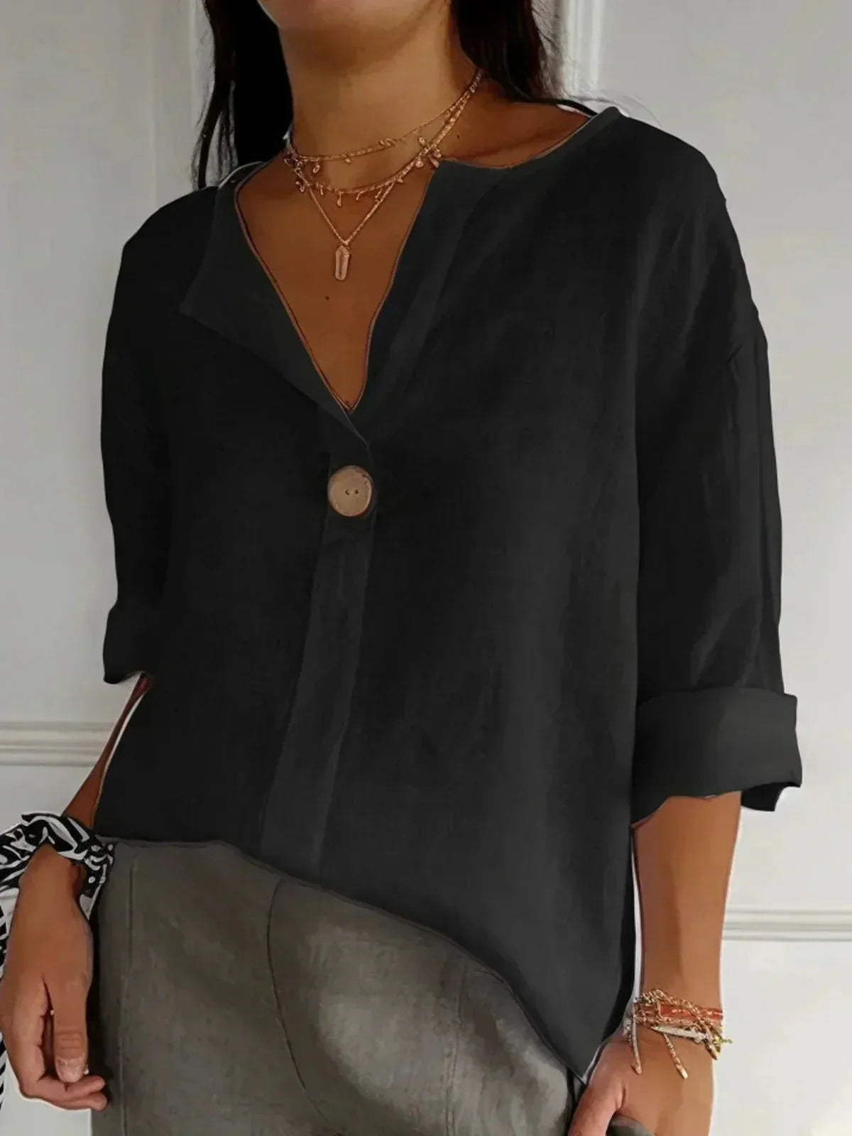 Christine | Kvinders Oversized Knappet Bluse