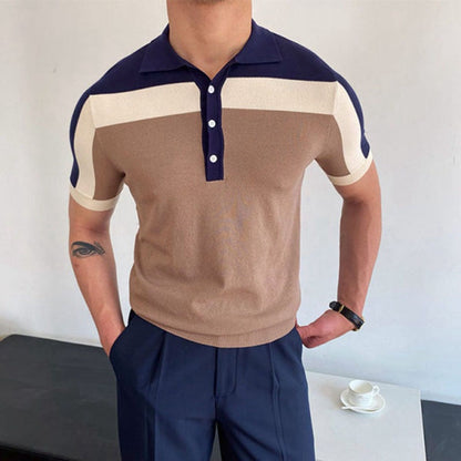 Joe | Herre Farveblok Kortærmet Polo Shirt